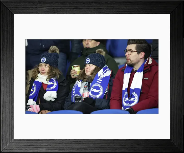 Framed Print : Brighton and Hove Albion v Chelsea Premier League 14FEB25 Framed Print : Brighton and Hove Albion v Chelsea Premier League 14FEB25