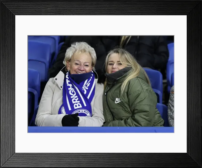 Framed Print : Brighton and Hove Albion v Chelsea Premier League 14FEB25 Framed Print : Brighton and Hove Albion v Chelsea Premier League 14FEB25