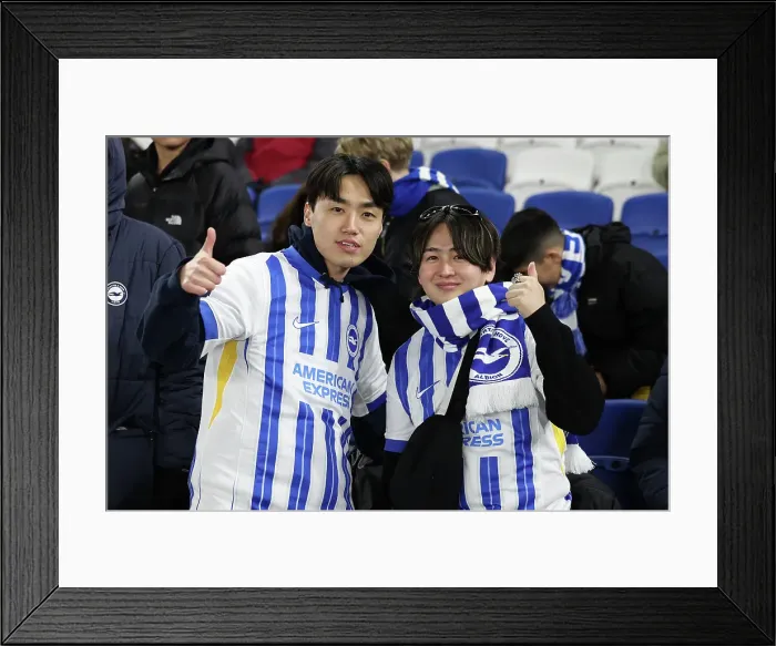 Framed Print : Brighton and Hove Albion v Chelsea Premier League 14FEB25 Framed Print : Brighton and Hove Albion v Chelsea Premier League 14FEB25