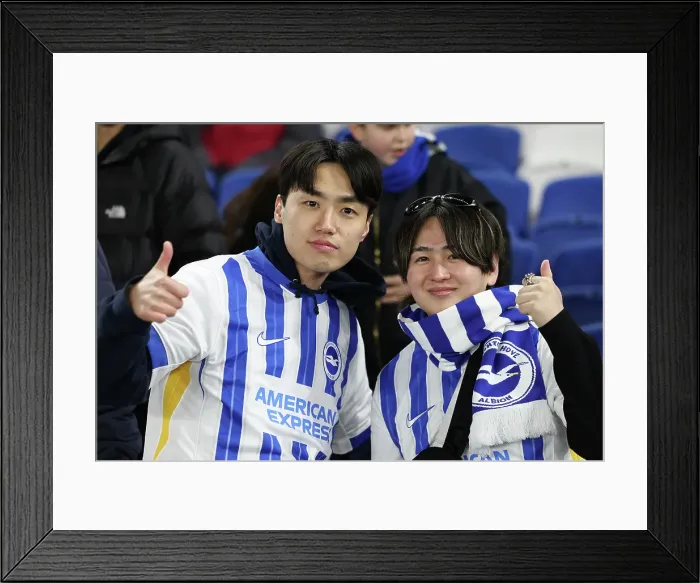 Framed Print : Brighton and Hove Albion v Chelsea Premier League 14FEB25 Framed Print : Brighton and Hove Albion v Chelsea Premier League 14FEB25