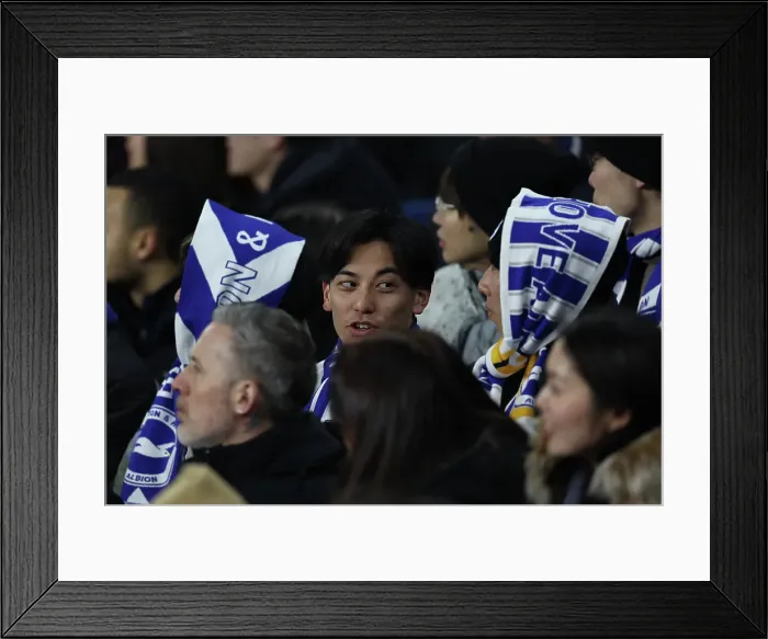 Framed Print : Brighton and Hove Albion v Chelsea Premier League 14FEB25 Framed Print : Brighton and Hove Albion v Chelsea Premier League 14FEB25