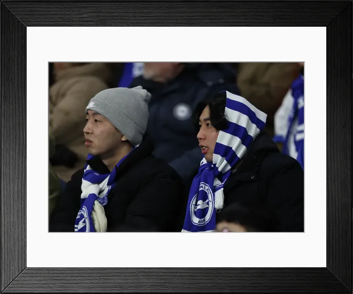 Framed Print : Brighton and Hove Albion v Chelsea Premier League 14FEB25 Framed Print : Brighton and Hove Albion v Chelsea Premier League 14FEB25