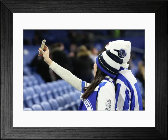 Framed Print : Brighton and Hove Albion v Chelsea Premier League 14FEB25 Framed Print : Brighton and Hove Albion v Chelsea Premier League 14FEB25
