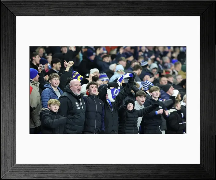 Framed Print : Brighton and Hove Albion v Chelsea Premier League 14FEB25 Framed Print : Brighton and Hove Albion v Chelsea Premier League 14FEB25