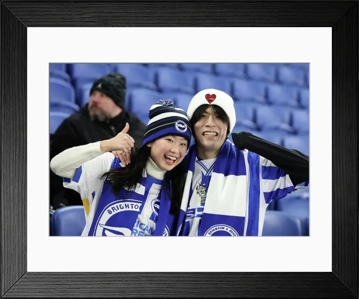 Framed Print : Brighton and Hove Albion v Chelsea Premier League 14FEB25 Framed Print : Brighton and Hove Albion v Chelsea Premier League 14FEB25