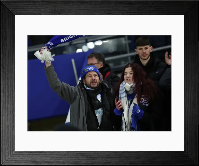 Framed Print : Brighton and Hove Albion v Chelsea Premier League 14FEB25