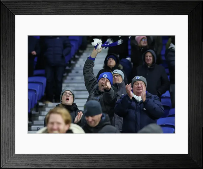 Framed Print : Brighton and Hove Albion v Chelsea Premier League 14FEB25 Framed Print : Brighton and Hove Albion v Chelsea Premier League 14FEB25