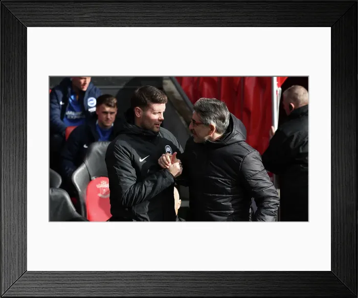 Framed Print : Southampton and Brighton and Hove Albion Premier League 22FEB25