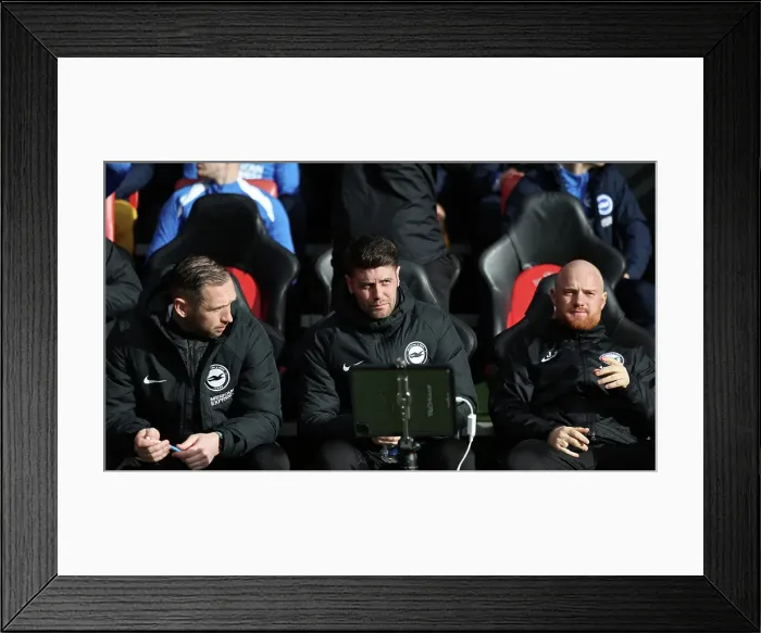 Framed Print : Southampton and Brighton and Hove Albion Premier League 22FEB25 Framed Print : Southampton and Brighton and Hove Albion Premier League 22FEB25