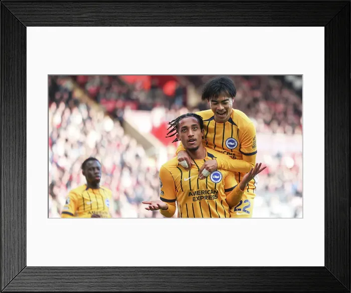 Framed Print : Southampton and Brighton and Hove Albion Premier League 22FEB25 Framed Print : Southampton and Brighton and Hove Albion Premier League 22FEB25