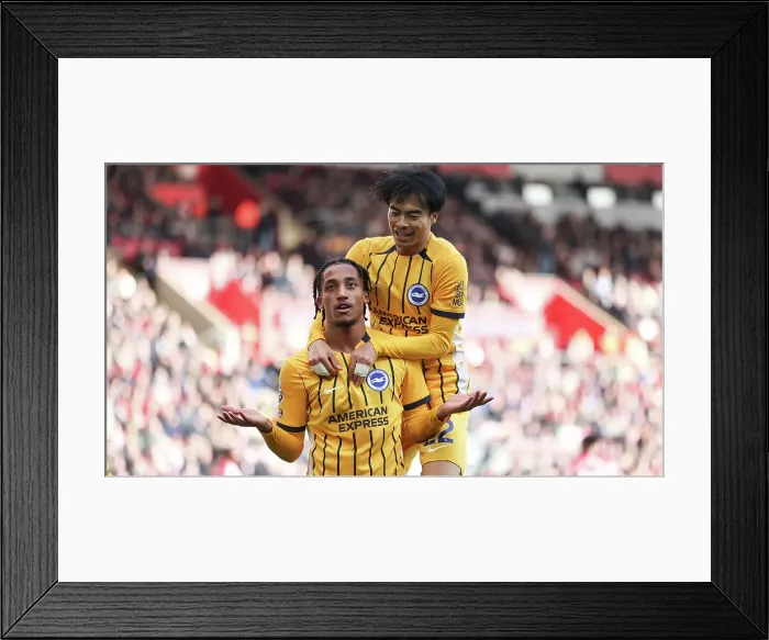 Framed Print : Southampton and Brighton and Hove Albion Premier League 22FEB25
