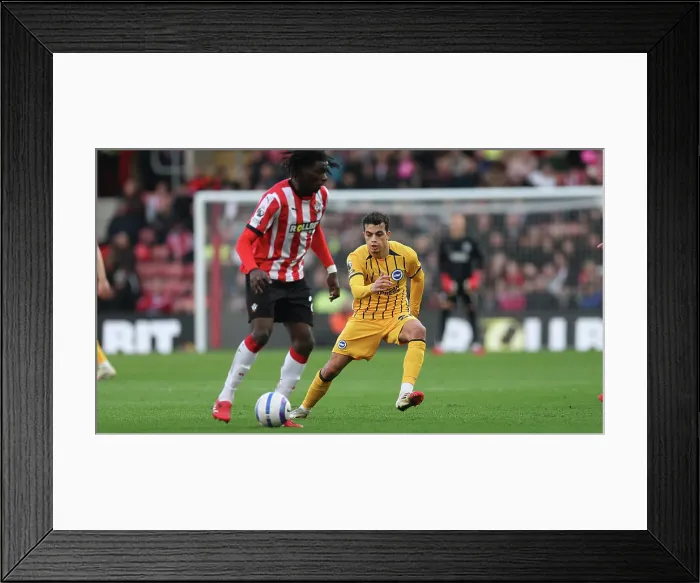 Framed Print : Southampton and Brighton and Hove Albion Premier League 22FEB25 Framed Print : Southampton and Brighton and Hove Albion Premier League 22FEB25