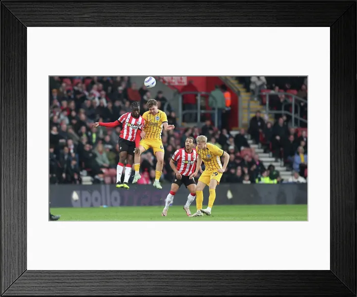 Framed Print : Southampton and Brighton and Hove Albion Premier League 22FEB25