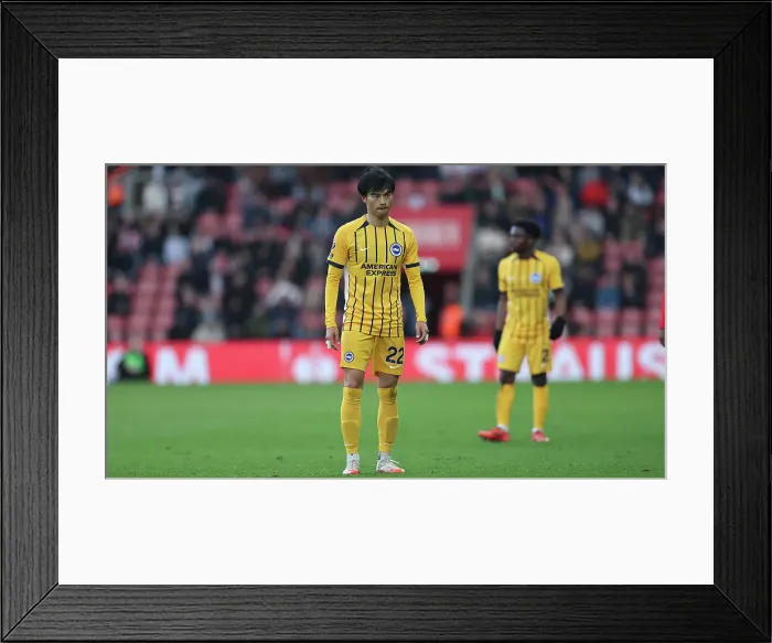 Framed Print : Southampton and Brighton and Hove Albion Premier League 22FEB25 Framed Print : Southampton and Brighton and Hove Albion Premier League 22FEB25