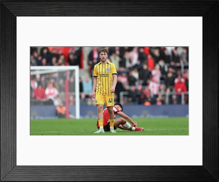 Framed Print : Southampton and Brighton and Hove Albion Premier League 22FEB25 Framed Print : Southampton and Brighton and Hove Albion Premier League 22FEB25