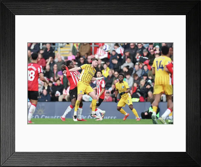 Framed Print : Southampton and Brighton and Hove Albion Premier League 22FEB25