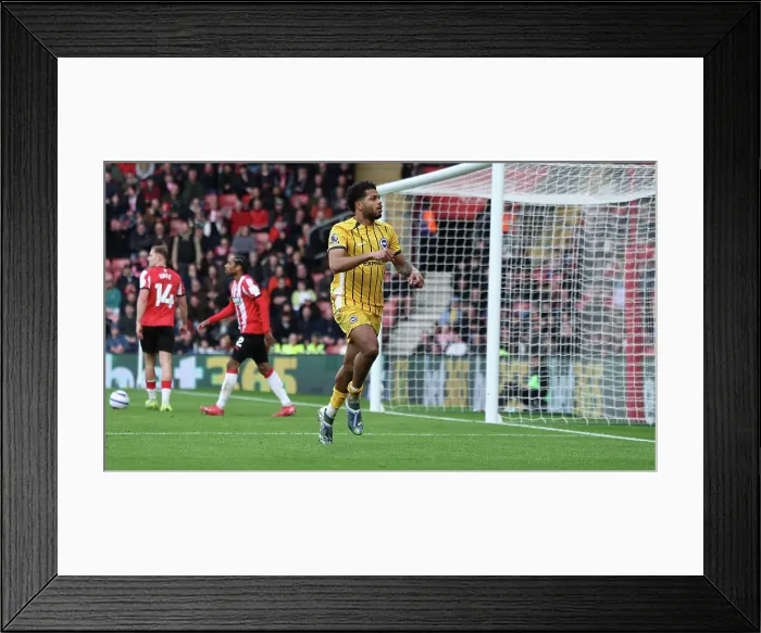 Framed Print : Southampton and Brighton and Hove Albion Premier League 22FEB25 Framed Print : Southampton and Brighton and Hove Albion Premier League 22FEB25