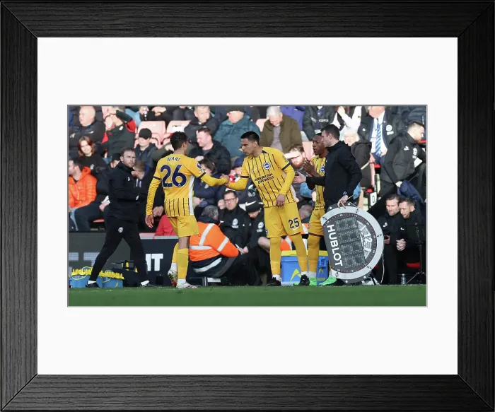 Framed Print : Southampton and Brighton and Hove Albion Premier League 22FEB25 Framed Print : Southampton and Brighton and Hove Albion Premier League 22FEB25