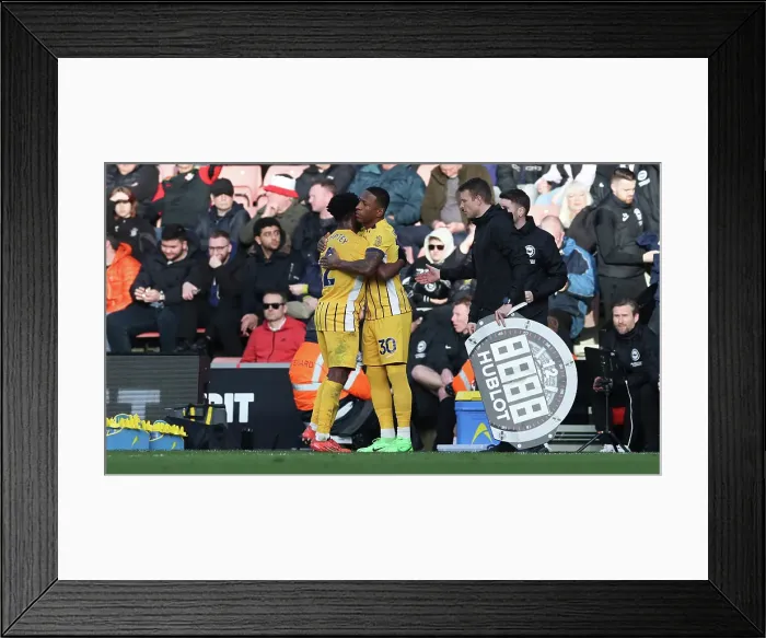 Framed Print : Southampton and Brighton and Hove Albion Premier League 22FEB25 Framed Print : Southampton and Brighton and Hove Albion Premier League 22FEB25