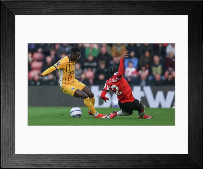 Framed Print : Southampton and Brighton and Hove Albion Premier League 22FEB25