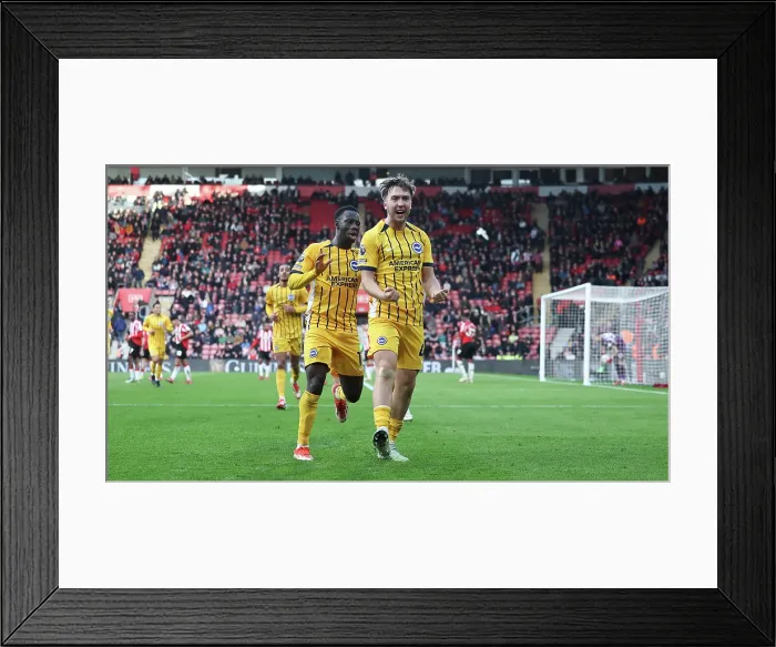 Framed Print : Southampton and Brighton and Hove Albion Premier League 22FEB25 Framed Print : Southampton and Brighton and Hove Albion Premier League 22FEB25