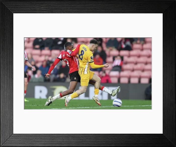 Framed Print : Southampton and Brighton and Hove Albion Premier League 22FEB25 Framed Print : Southampton and Brighton and Hove Albion Premier League 22FEB25