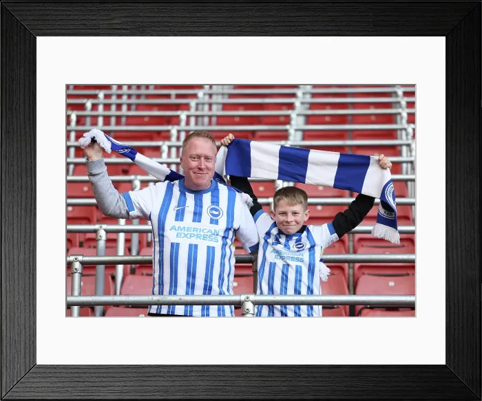 Framed Print : Southampton and Brighton and Hove Albion Premier League 22FEB25 Framed Print : Southampton and Brighton and Hove Albion Premier League 22FEB25