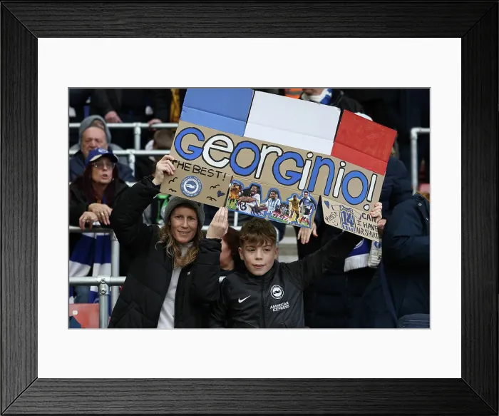 Framed Print : Southampton and Brighton and Hove Albion Premier League 22FEB25 Framed Print : Southampton and Brighton and Hove Albion Premier League 22FEB25