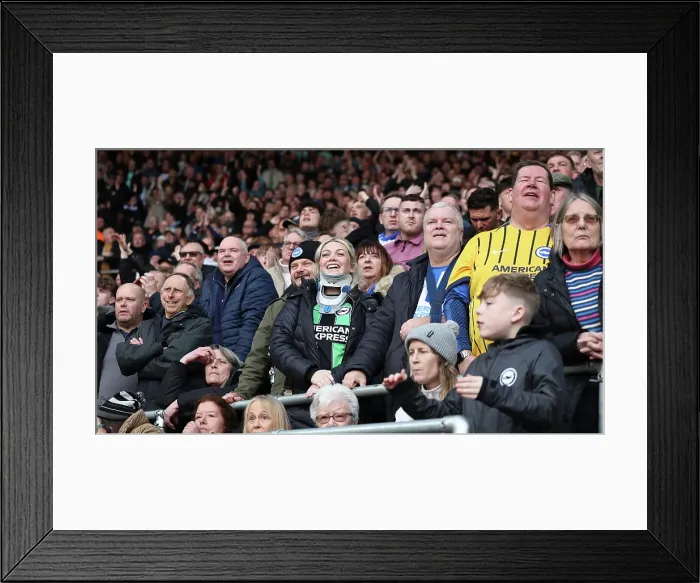 Framed Print : Southampton and Brighton and Hove Albion Premier League 22FEB25 Framed Print : Southampton and Brighton and Hove Albion Premier League 22FEB25