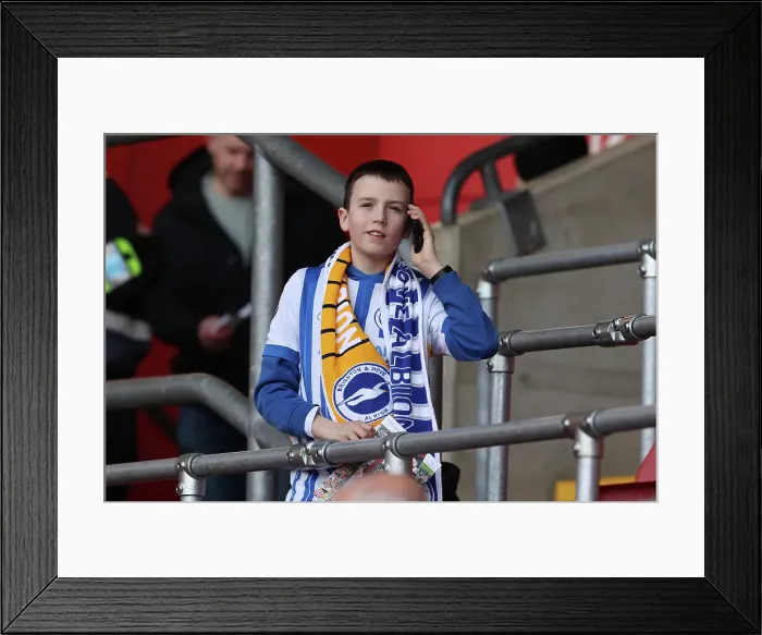 Framed Print : Southampton and Brighton and Hove Albion Premier League 22FEB25 Framed Print : Southampton and Brighton and Hove Albion Premier League 22FEB25