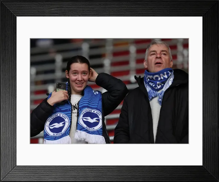 Framed Print : Southampton and Brighton and Hove Albion Premier League 22FEB25 Framed Print : Southampton and Brighton and Hove Albion Premier League 22FEB25