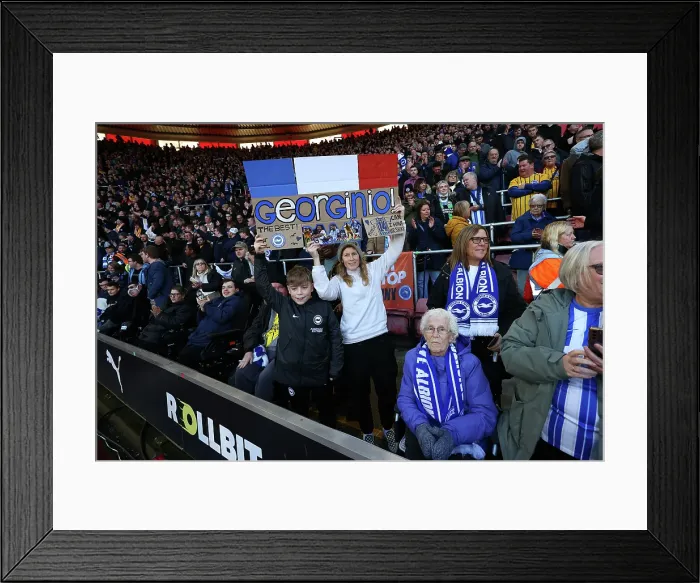 Framed Print : Southampton and Brighton and Hove Albion Premier League 22FEB25 Framed Print : Southampton and Brighton and Hove Albion Premier League 22FEB25