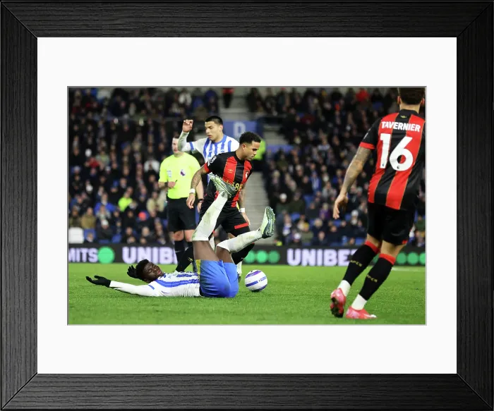 Framed Print : Brighton and Hove Albion v Bournemouth Premier League 25FEB25 Framed Print : Brighton and Hove Albion v Bournemouth Premier League 25FEB25