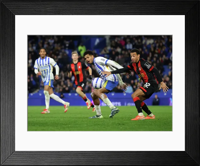 Framed Print : Brighton and Hove Albion v Bournemouth Premier League 25FEB25 Framed Print : Brighton and Hove Albion v Bournemouth Premier League 25FEB25