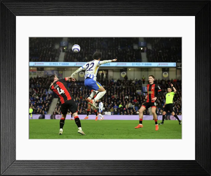 Framed Print : Brighton and Hove Albion v Bournemouth Premier League 25FEB25 Framed Print : Brighton and Hove Albion v Bournemouth Premier League 25FEB25