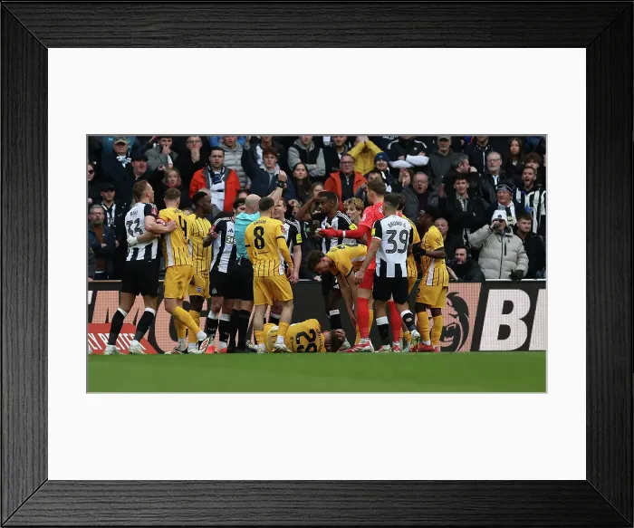 Framed Print : Newcastle United v Brighton and Hove Albion FA Cup 5th Round 02MAR25 Framed Print : Newcastle United v Brighton and Hove Albion FA Cup 5th Round 02MAR25