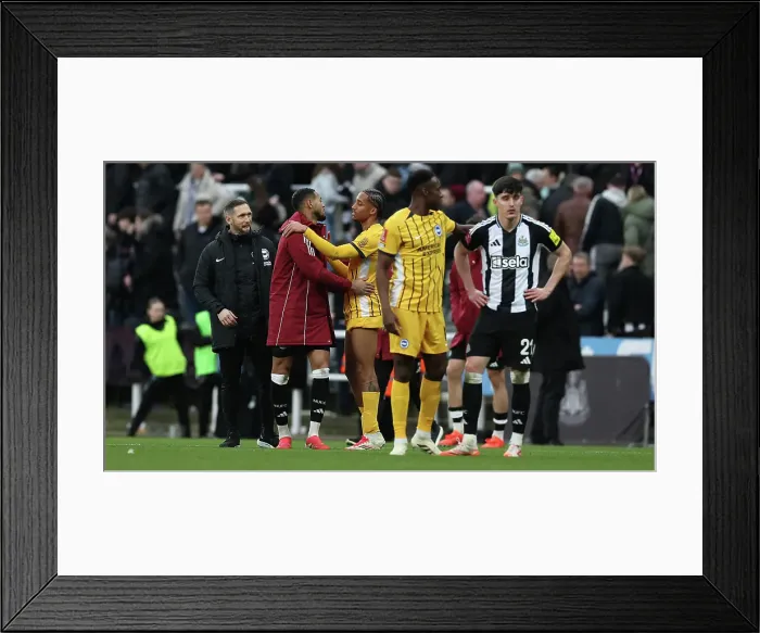 Framed Print : Newcastle United v Brighton and Hove Albion FA Cup 5th Round 02MAR25 Framed Print : Newcastle United v Brighton and Hove Albion FA Cup 5th Round 02MAR25