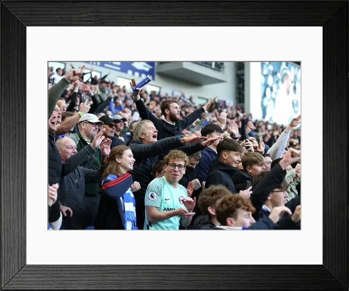 Framed Print : Brighton and Hove Albion v Fulham Premier League 08MAR25 Framed Print : Brighton and Hove Albion v Fulham Premier League 08MAR25