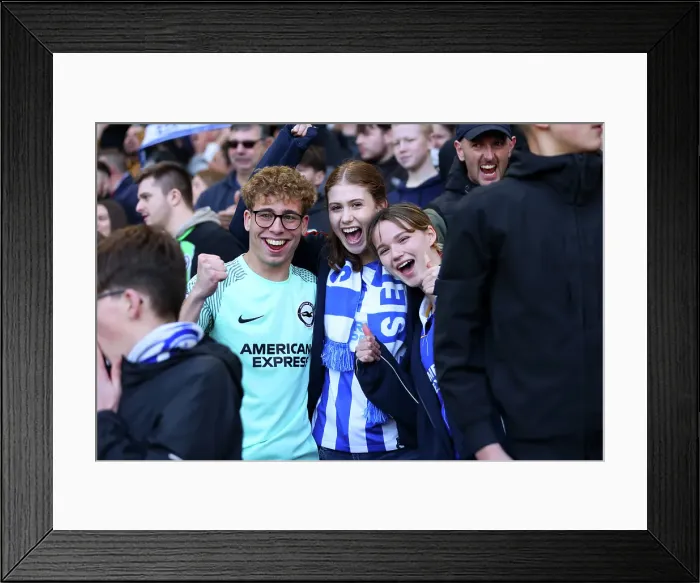Framed Print : Brighton and Hove Albion v Fulham Premier League 08MAR25 Framed Print : Brighton and Hove Albion v Fulham Premier League 08MAR25