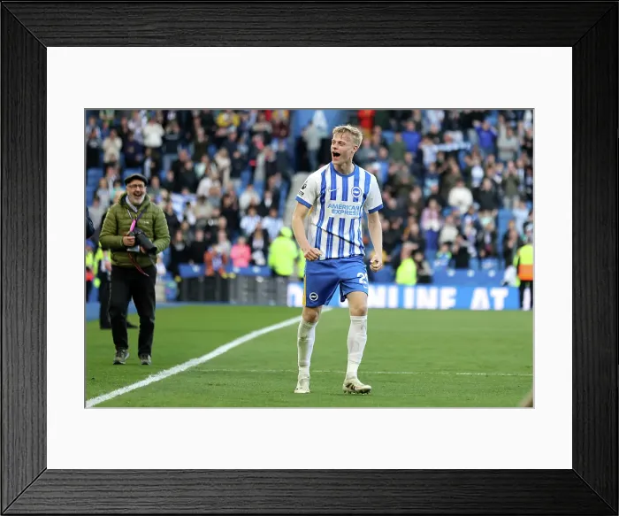 Framed Print : Brighton and Hove Albion v Fulham Premier League 08MAR25 Framed Print : Brighton and Hove Albion v Fulham Premier League 08MAR25