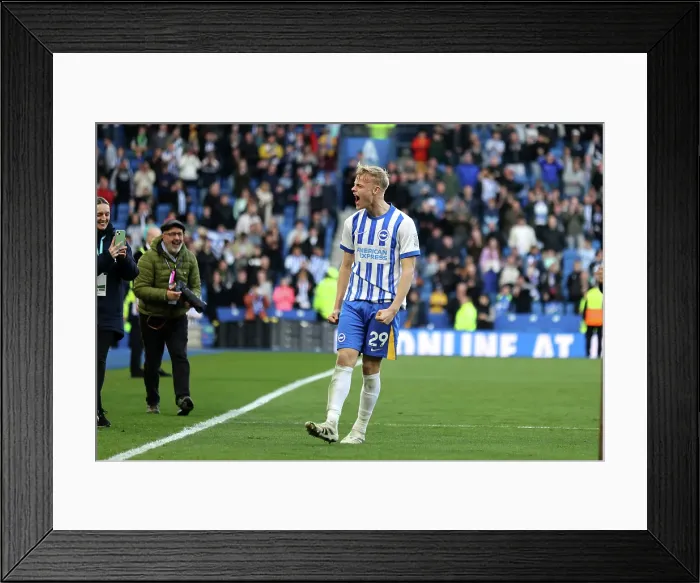 Framed Print : Brighton and Hove Albion v Fulham Premier League 08MAR25 Framed Print : Brighton and Hove Albion v Fulham Premier League 08MAR25