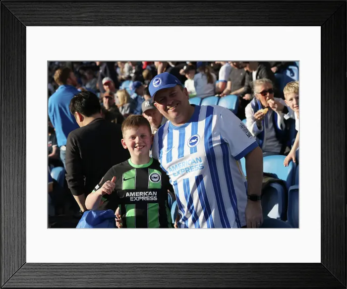 Framed Print : Brighton and Hove Albion v Fulham Premier League 08MAR25