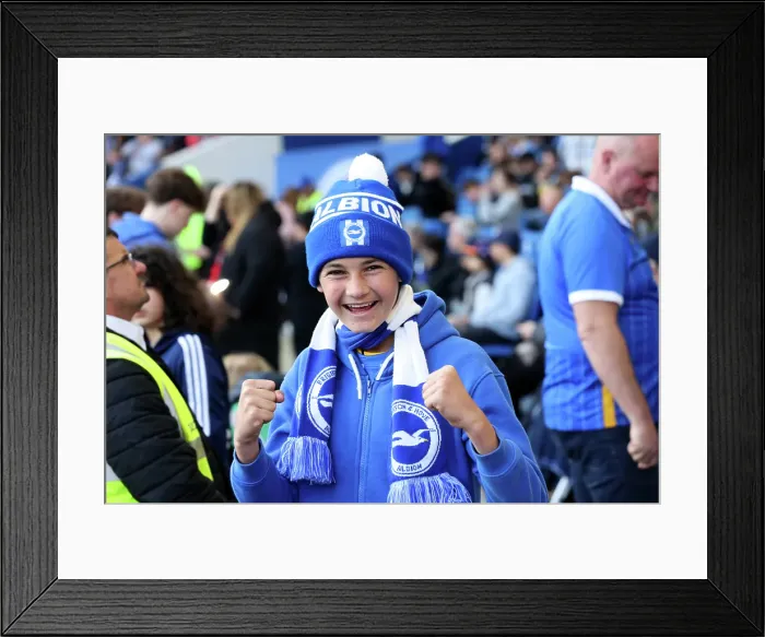 Framed Print : Brighton and Hove Albion v Fulham Premier League 08MAR25 Framed Print : Brighton and Hove Albion v Fulham Premier League 08MAR25