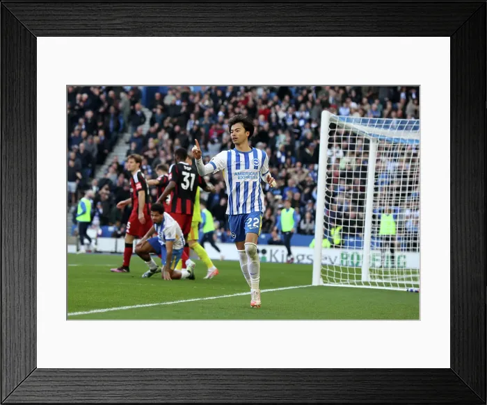 Framed Print : Brighton and Hove Albion v Fulham Premier League 08MAR25 Framed Print : Brighton and Hove Albion v Fulham Premier League 08MAR25