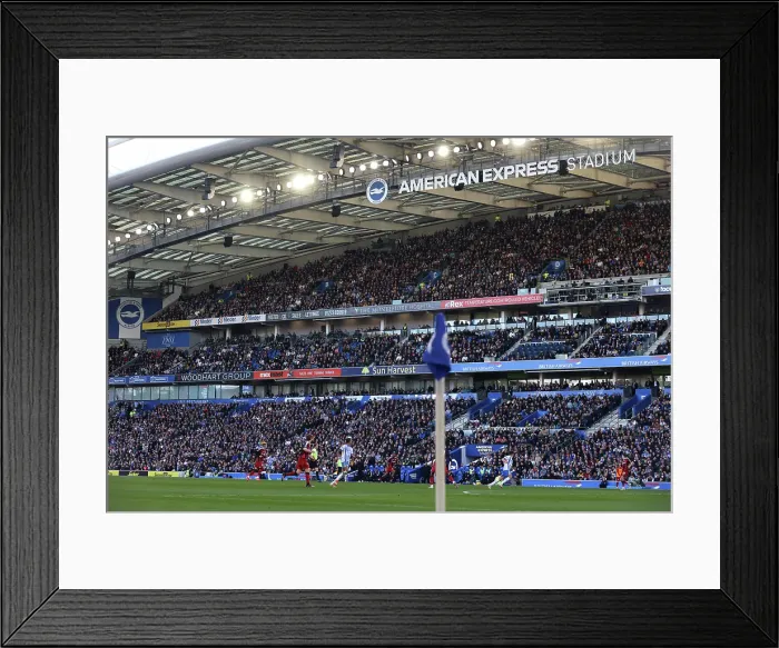 Framed Print : Brighton and Hove Albion v Fulham Premier League 08MAR25 Framed Print : Brighton and Hove Albion v Fulham Premier League 08MAR25