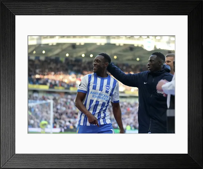 Framed Print : Brighton and Hove Albion v Fulham Premier League 08MAR25 Framed Print : Brighton and Hove Albion v Fulham Premier League 08MAR25