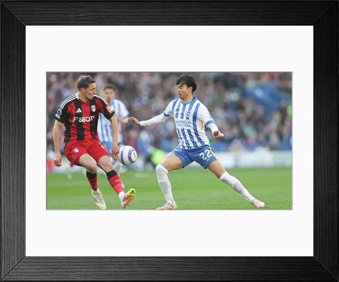 Framed Print : Brighton and Hove Albion v Fulham Premier League 08MAR25 Framed Print : Brighton and Hove Albion v Fulham Premier League 08MAR25