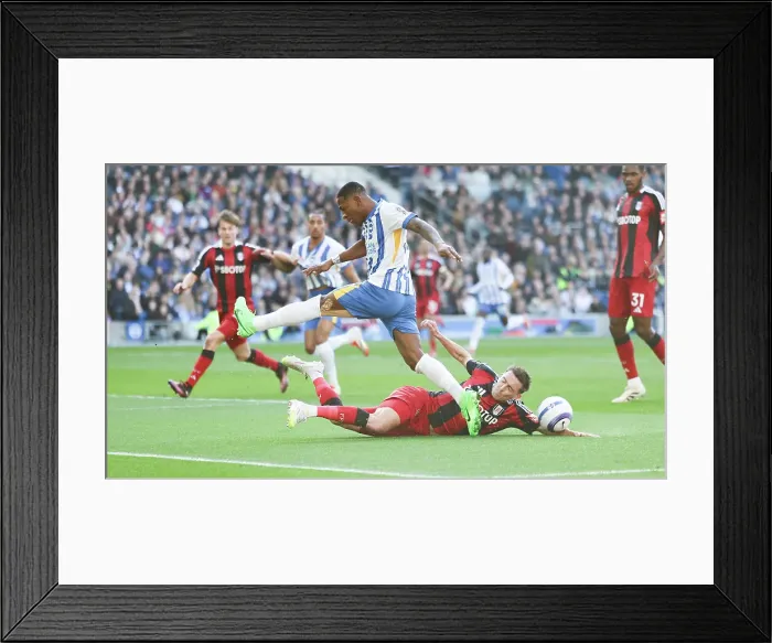 Framed Print : Brighton and Hove Albion v Fulham Premier League 08MAR25 Framed Print : Brighton and Hove Albion v Fulham Premier League 08MAR25