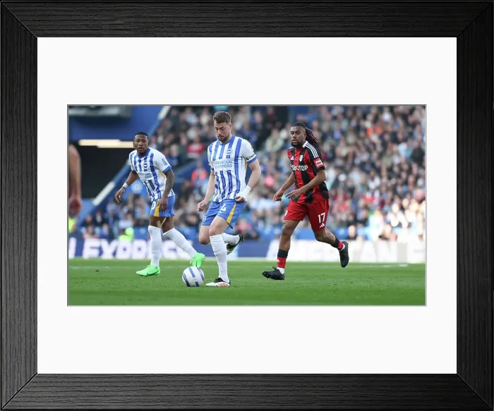 Framed Print : Brighton and Hove Albion v Fulham Premier League 08MAR25 Framed Print : Brighton and Hove Albion v Fulham Premier League 08MAR25