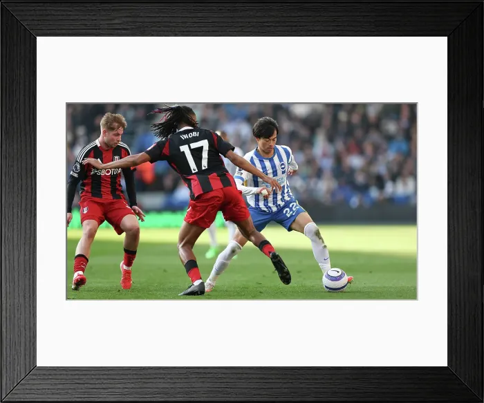 Framed Print : Brighton and Hove Albion v Fulham Premier League 08MAR25 Framed Print : Brighton and Hove Albion v Fulham Premier League 08MAR25